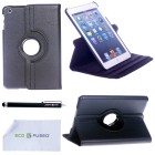 Apple iPad Mini Faux Leather Black Case with Smart Cover