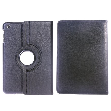 Apple iPad Mini Faux Leather Black Case with Smart Cover