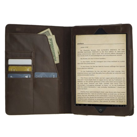 Apple iPad Mini Faux Leather Book Case (MOBY DICK – Brown)