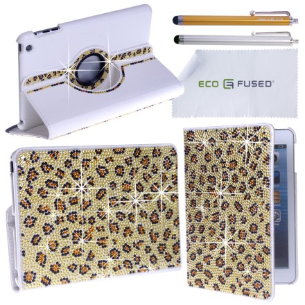 Apple iPad Mini Rotating Faux Leather Bling Case