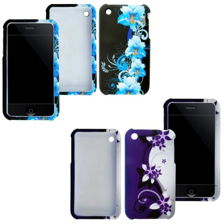 Apple iPhone 3G/3S Floral Hard Cover Bundle – 9 Pieces