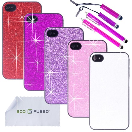 Apple iPhone 4G/4S Glitter Cases – 12 Pieces