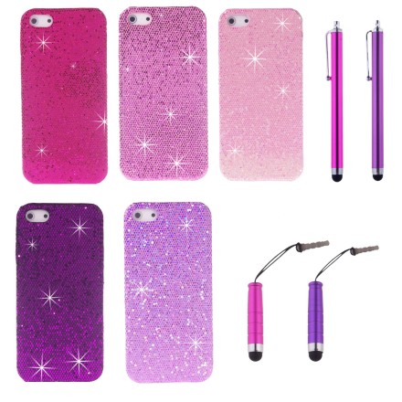 Apple iPhone 5/5S Bling Hard Case Bundle – 12 Pieces