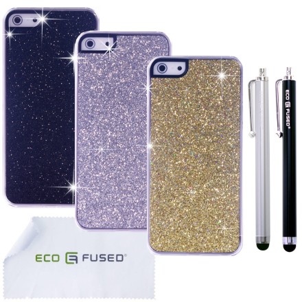 Apple iPhone 5 Bling Hard Case Bundle – 5 Pieces