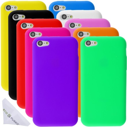 Apple iPhone 5C Flexible Silicone Case Bundle – 11 Pieces