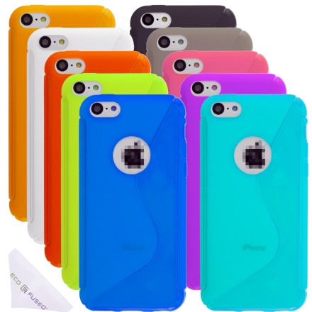 Apple iPhone 5C Flexible Silicone TPU Case Bundle – 11 Pieces