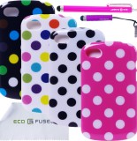 Blackberry Q10 – Polka Dot TPU Flex Gel Cover Cases – 9 pieces