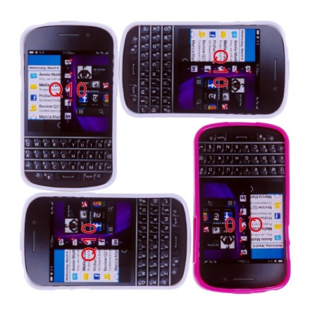 Blackberry Q10 – Polka Dot TPU Flex Gel Cover Cases – 9 pieces