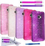 HTC One M7 Bling Hard Case Bundle – 13 Pieces