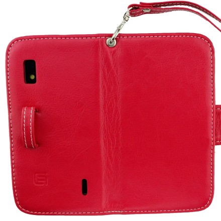 LG Nexus 4 E960 Genuine Real Leather Wallet Case