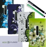 Nokia Lumia 920 Flowers Hard Case Cover Bundle