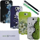 Samsung Galaxy Note 2 Flowers Hard Case Bundle – 9 Pieces