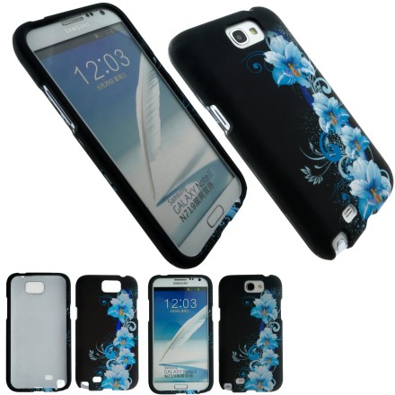 Samsung Galaxy Note 2 Flowers Hard Case Bundle – 9 Pieces