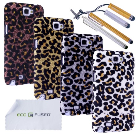 Samsung Galaxy Note 2 Bling Leopard Print Covers Case Bundle – 11 Pieces