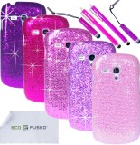 Samsung Galaxy S3 Mini I8190 Bling Hard Cover Case Bundle – 12 pieces