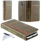 Samsung Galaxy S4 I9500 Handmade Faux Leather Classic Book Series Case