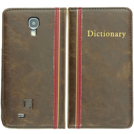 Samsung Galaxy S4 I9500 Handmade Faux Leather Classic Book Series Case