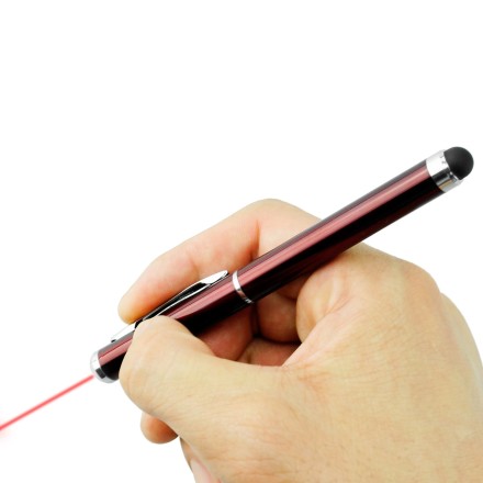 Stylus Pens – Triple Function – Capacitive Stylus + Laser Pointer + LED Flashlight