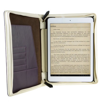 Apple iPad 5 Air Handmade Faux Leather Classic Book Series Case-War and Peace