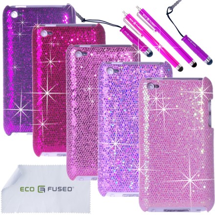 Apple iPod Touch 4 Bling Hard Case Bundle – 12 Pieces