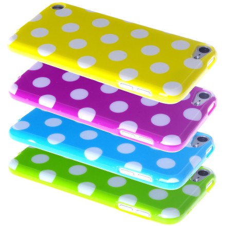 Apple iPod Touch 5 Polka Dot Case Bundle – 4 Pieces