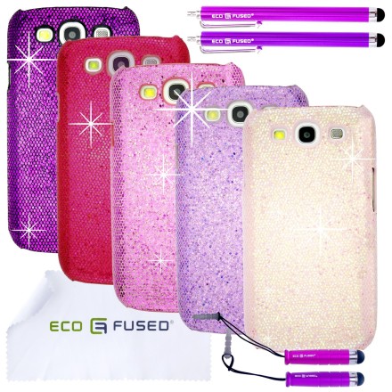 Samsung Galaxy S3 Combo – Three Sparkle Bling Hard Cases