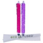 Universal Bling Stylus Pens – 2 Long Gem Covered Stylus Pens Compatible with All Capacitive Touchscreen Devices