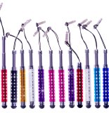 12 Adjustable Bling Stylus Pens