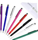 Stylus Pen Bundle including 8 Universal 2 in 1 Stylus and Ink Pens Compatible with All Touchscreen Devices