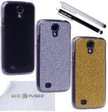 3 Bling Glitter Hard Covers with Transparent Sides for Samsung Galaxy S4 i9500