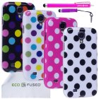 4 Polka Dot TPU Flex Gel Case Bundle for Samsung Galaxy S4