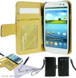 Faux Leather Wallet Case for Samsung Galaxy S3