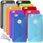 10 Flexible TPU Covers with S Line Design for Apple iPhone 6