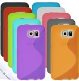 10 Flexible TPU Cover Cases with S Line Design for Samsung Galaxy S6